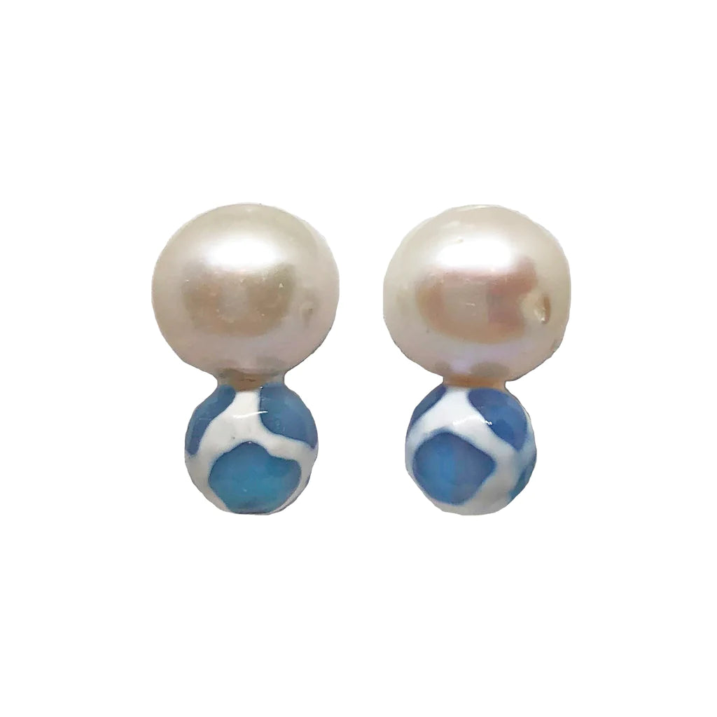 Stacked Pearl Earrings