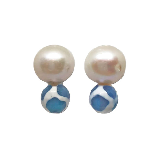 Stacked Pearl Earrings