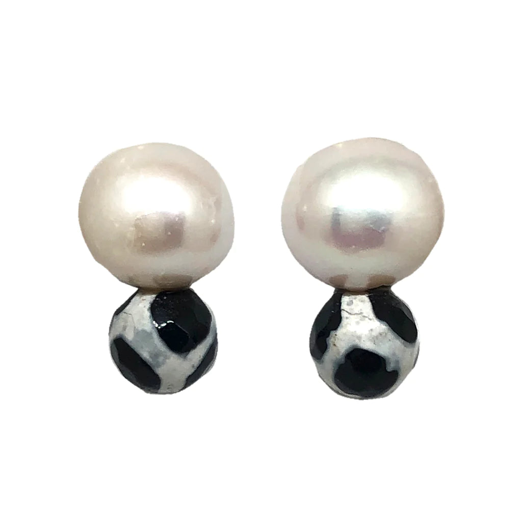 Stacked Pearl Earrings