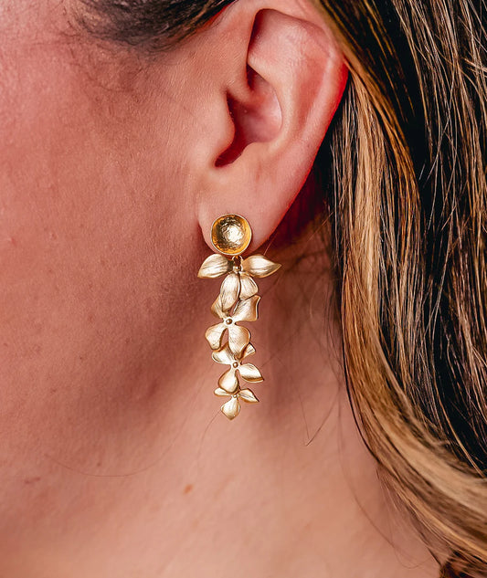 Cascading Orchid Earrings