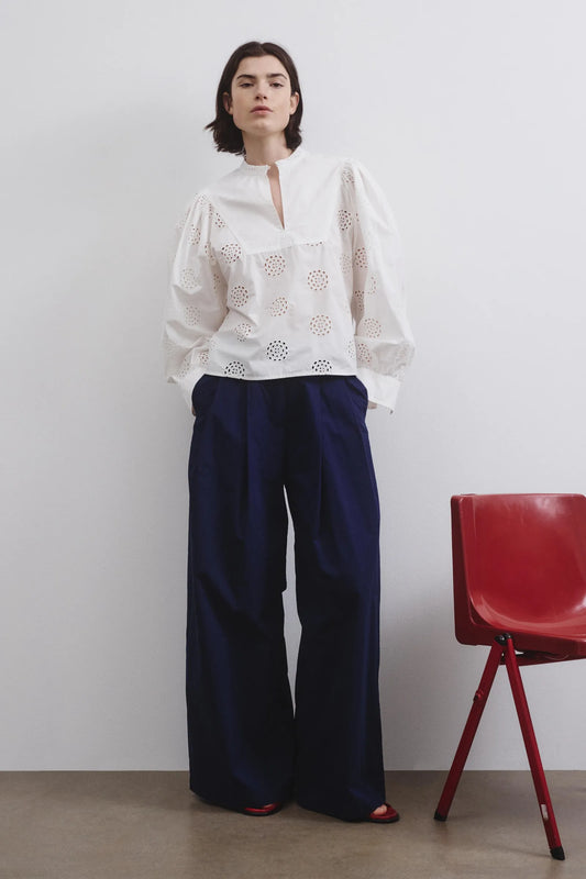 Cotton Broderie Anglaise Shirt