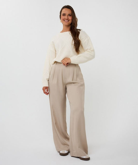 Square Cable Sweater
