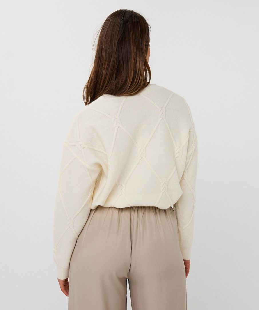 Square Cable Sweater