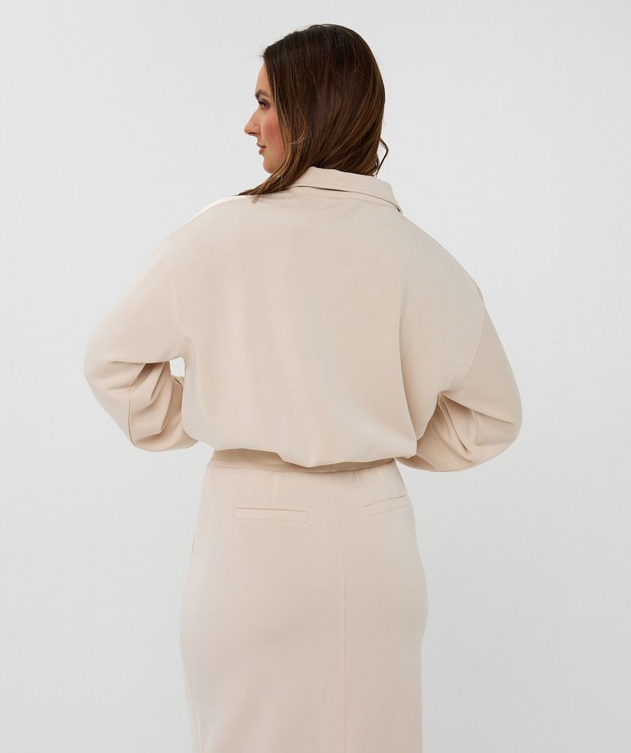 Sweater Balloon Hem Modal