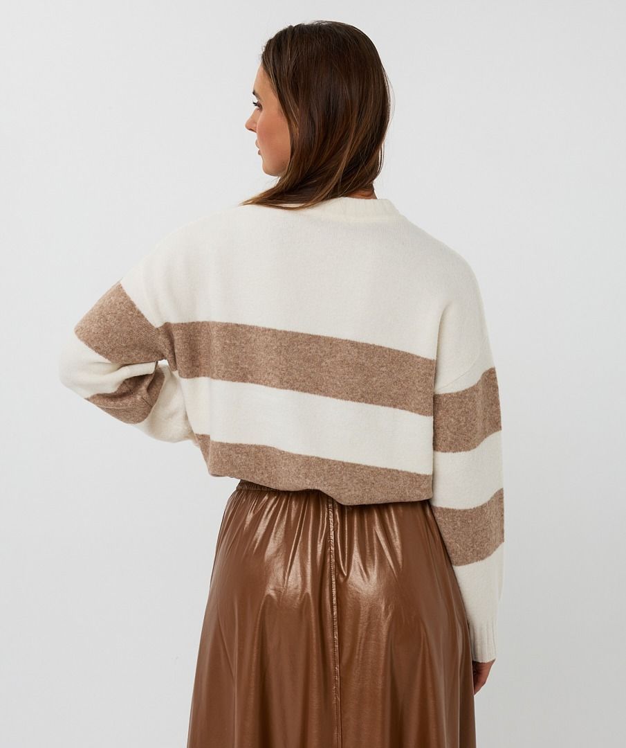 Melange Striped Sweater