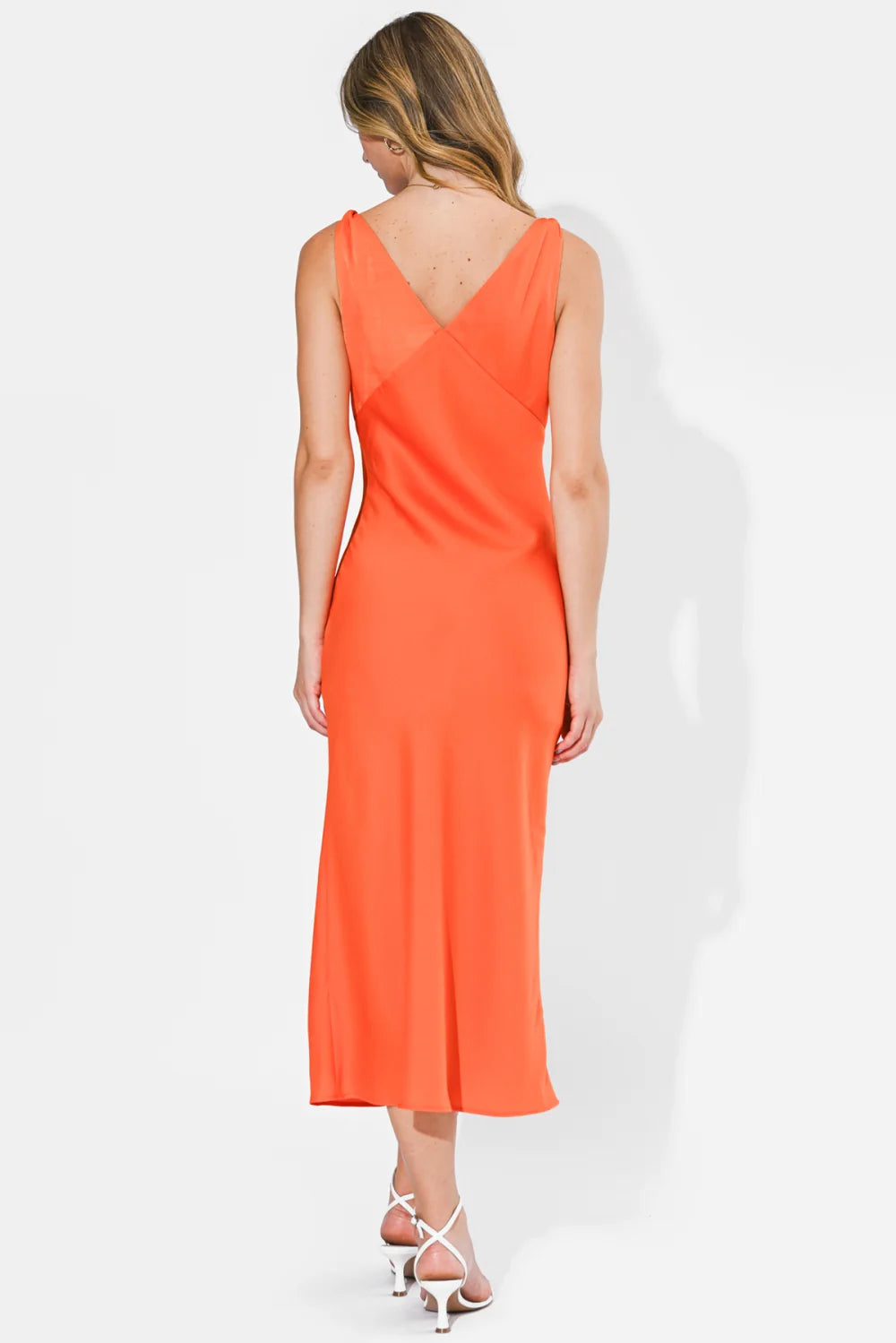 Gaia Twisted Midi Slip Dress