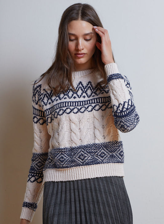 Fair Isle Cable Crew
