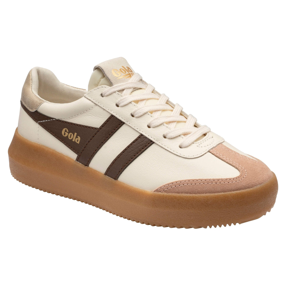 Athena Sneaker - Off White/Cameo/Root/Gold