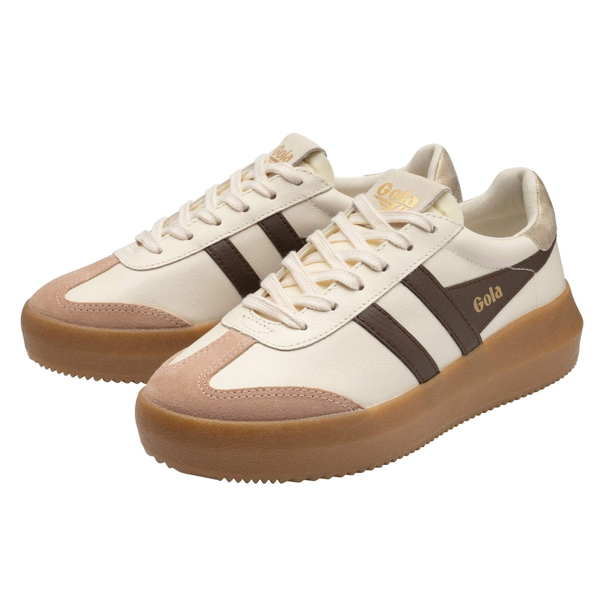 Athena Sneaker - Off White/Cameo/Root/Gold