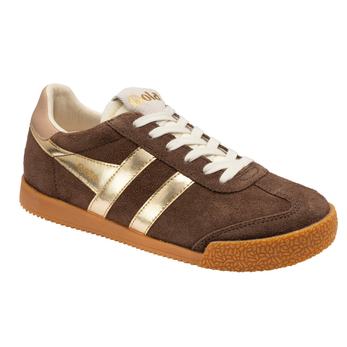 Elan Glitz Sneaker - Dark Brown/Gold/Cameo