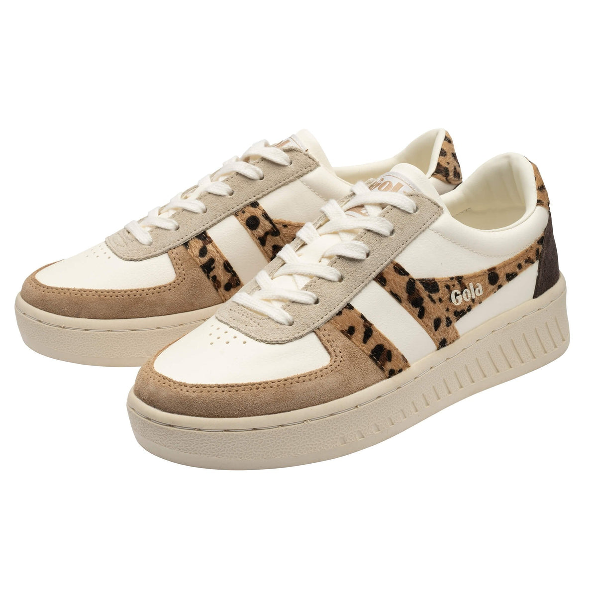 Grandslam Safari Sneaker - Off White/Leopard