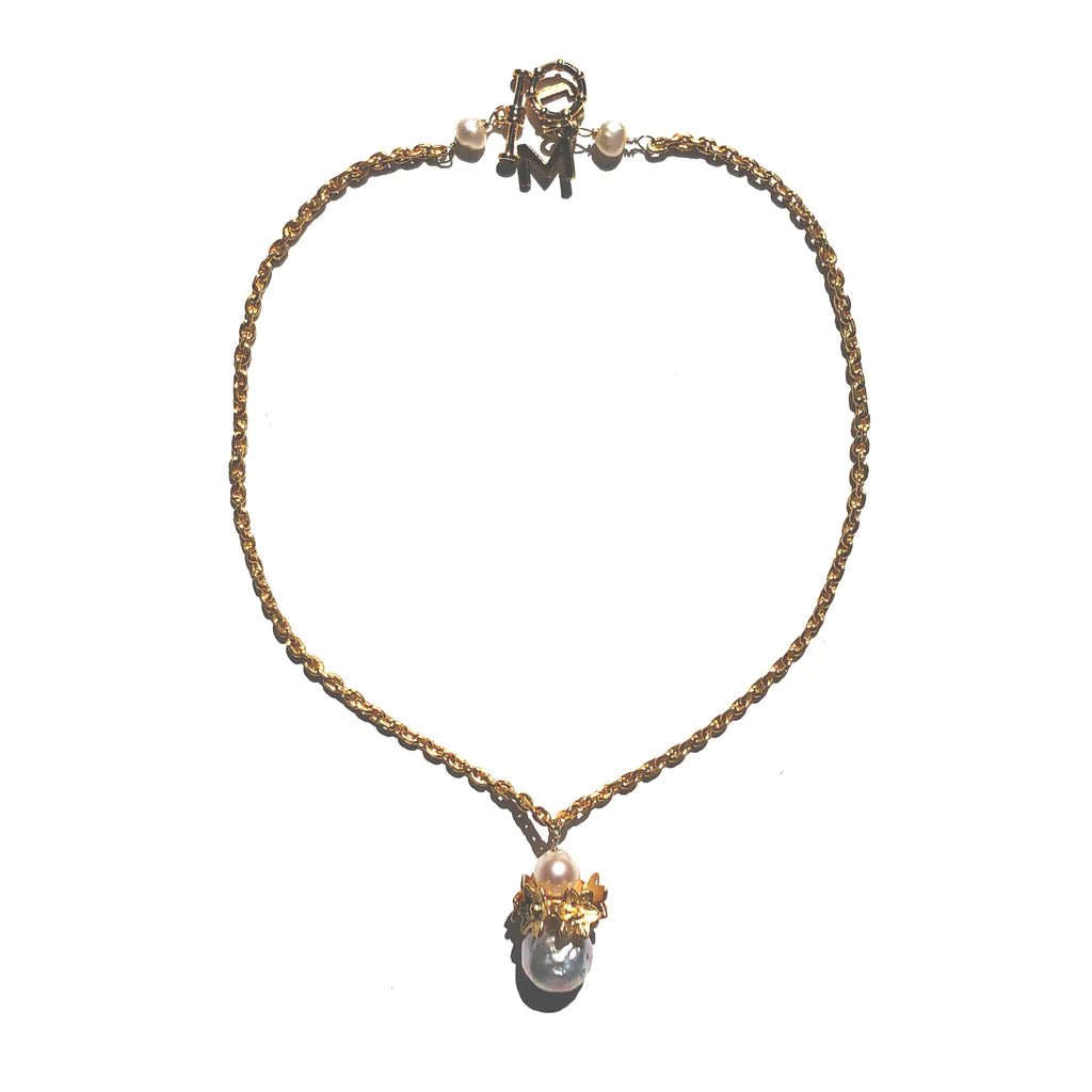 Grayson Pearl Drop Necklace