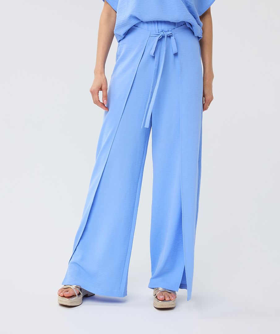 Overlay Tie Front Trousers
