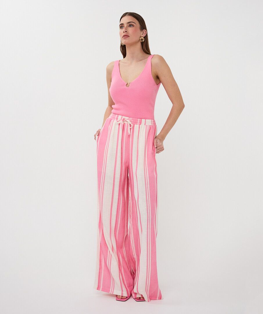 Striped Linen Trousers