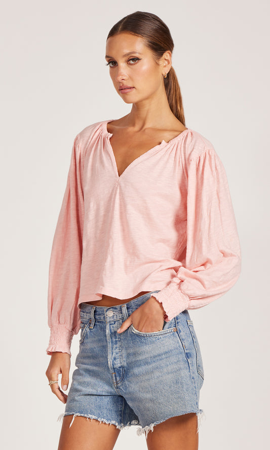 Smocked Sleeve Top