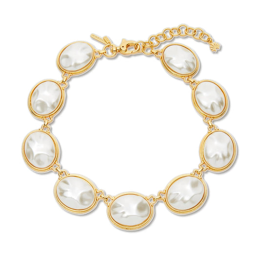 Pearl Reflection Collar Necklace