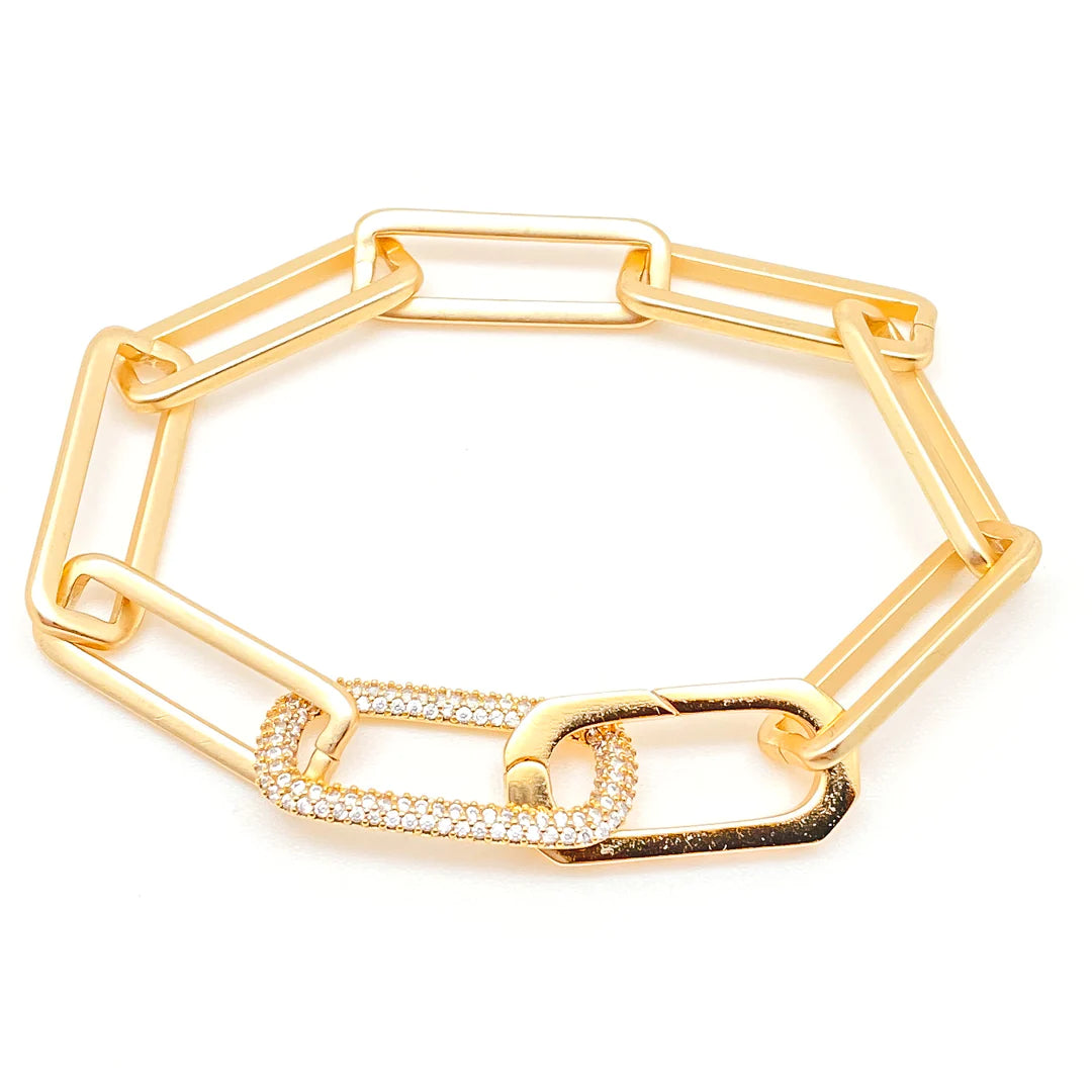 Rectangle Paperclip Bracelet