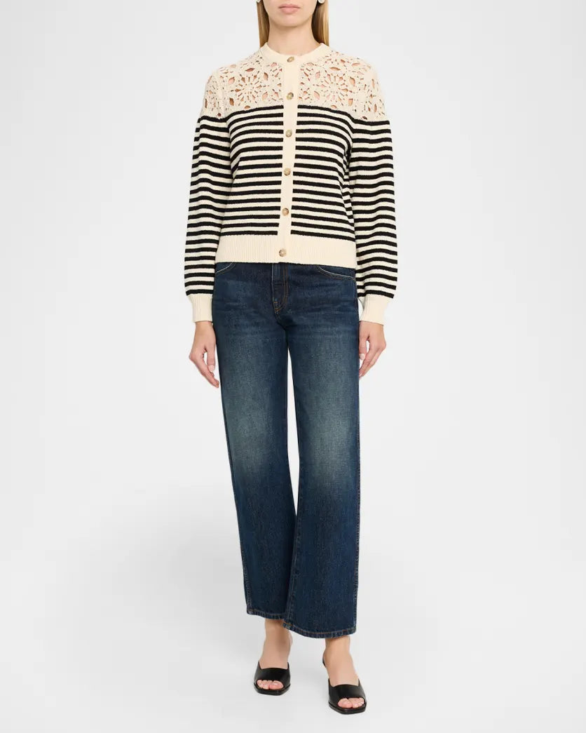 The Coastal Stripe Cardigan