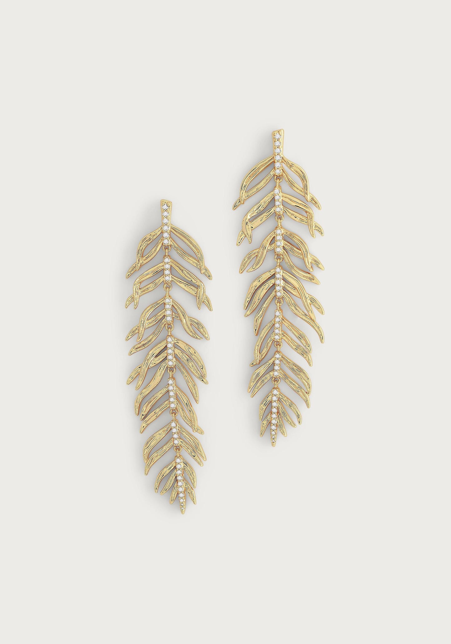 Palm Leaves Dangle Earrings