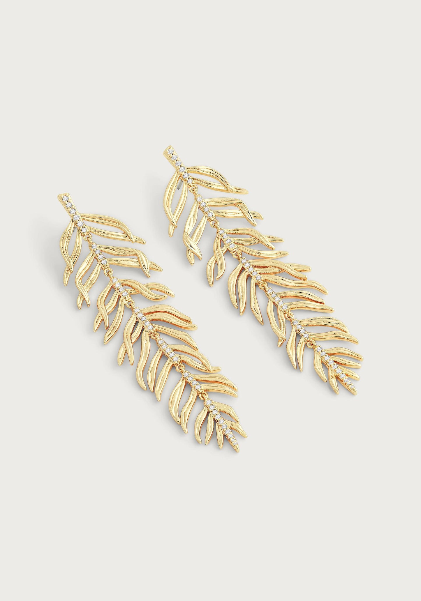 Palm Leaves Dangle Earrings