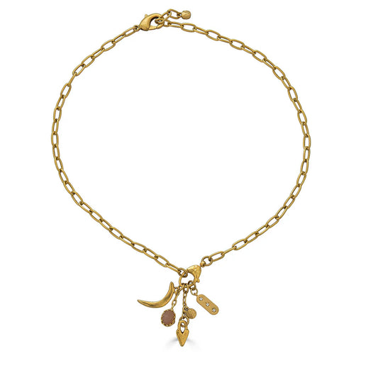 Peach Moonstone Necklace