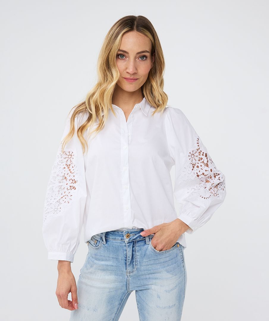 Lace Sleeve Blouse