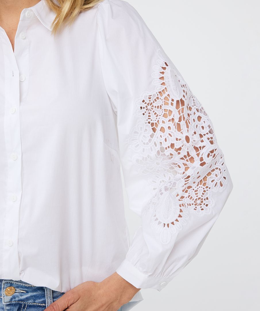 Lace Sleeve Blouse