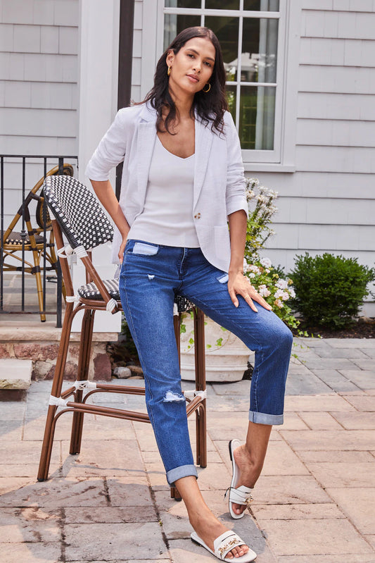 Relaxed Patch Pocket Blazer