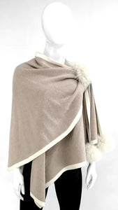 Knit Wrap Pull Thru w/ Fox Trim #2