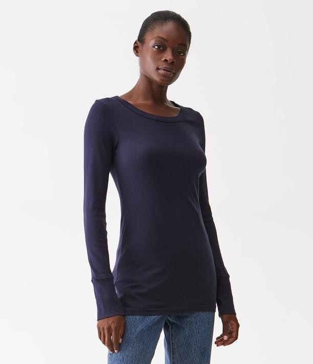 Legacy Supima Raw Edge Band Crew (8701)