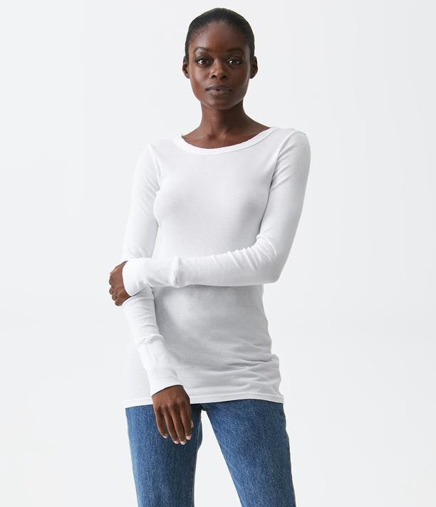 Legacy Supima Raw Edge Band Crew (8701)
