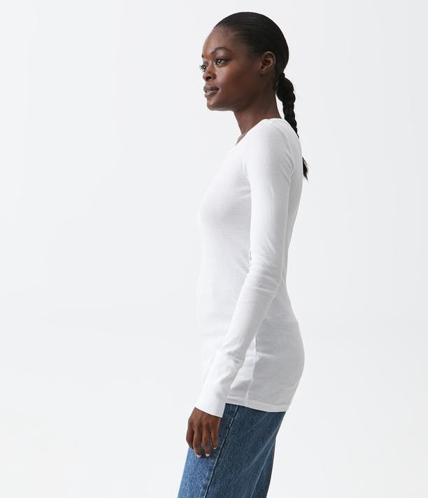 Legacy Supima Raw Edge Band Crew (8701)