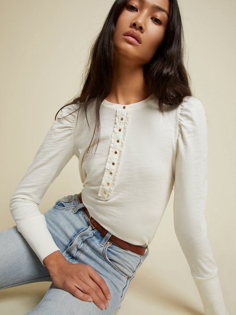 Clementine Delicate Ruffle Top