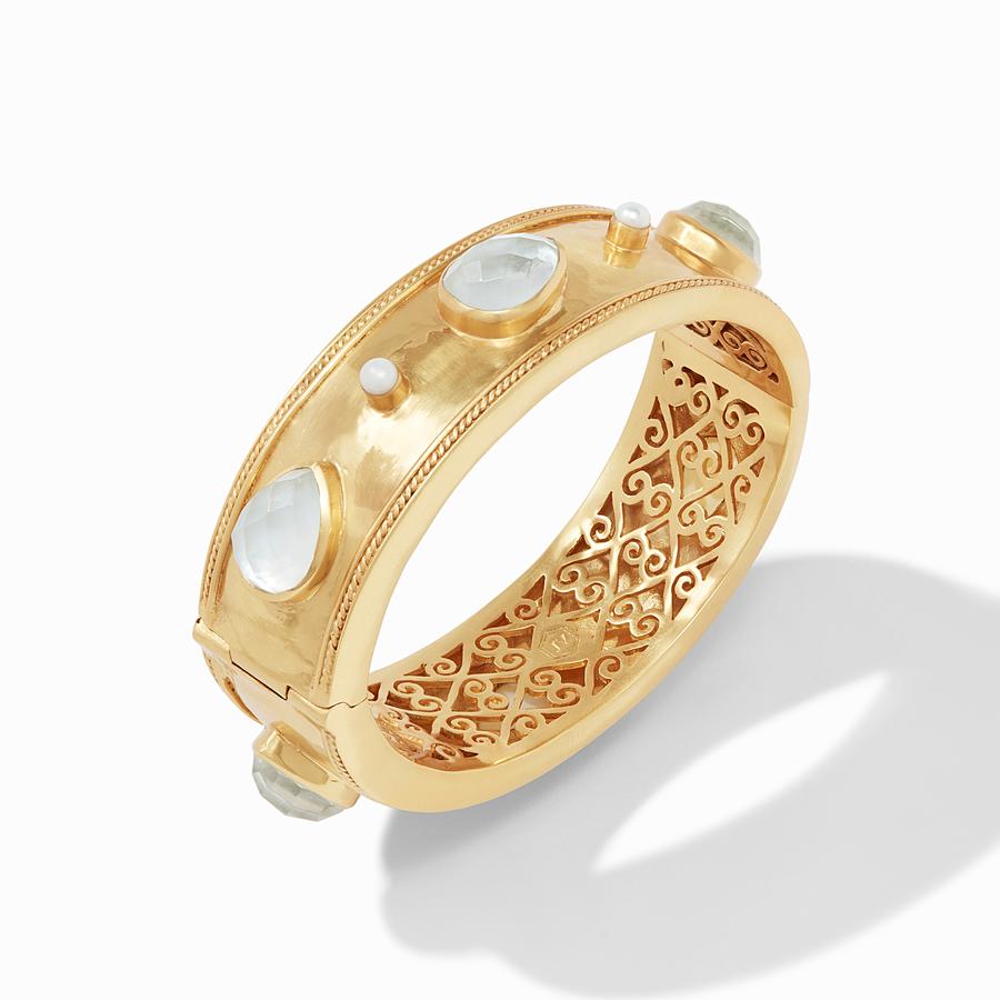 Cassis Statement Hinge Bangle Gold