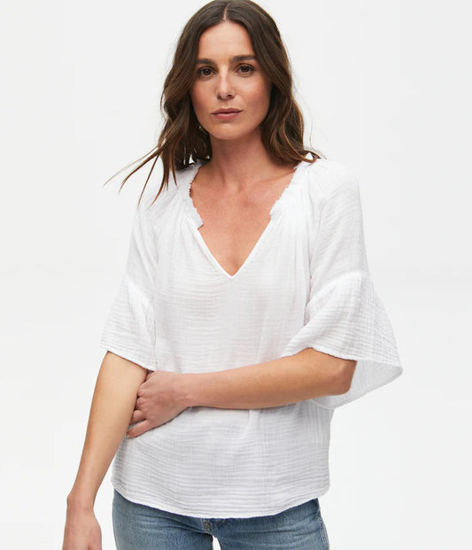 Savannah Flutter Sleeve Top