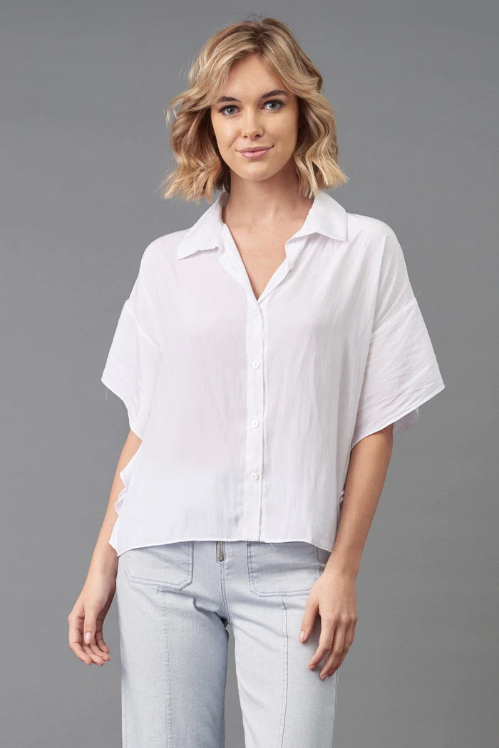 Drop Sleeve Button Down