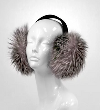 Load image into Gallery viewer, Fox Fur Earmuff w/ Velvet Frame
