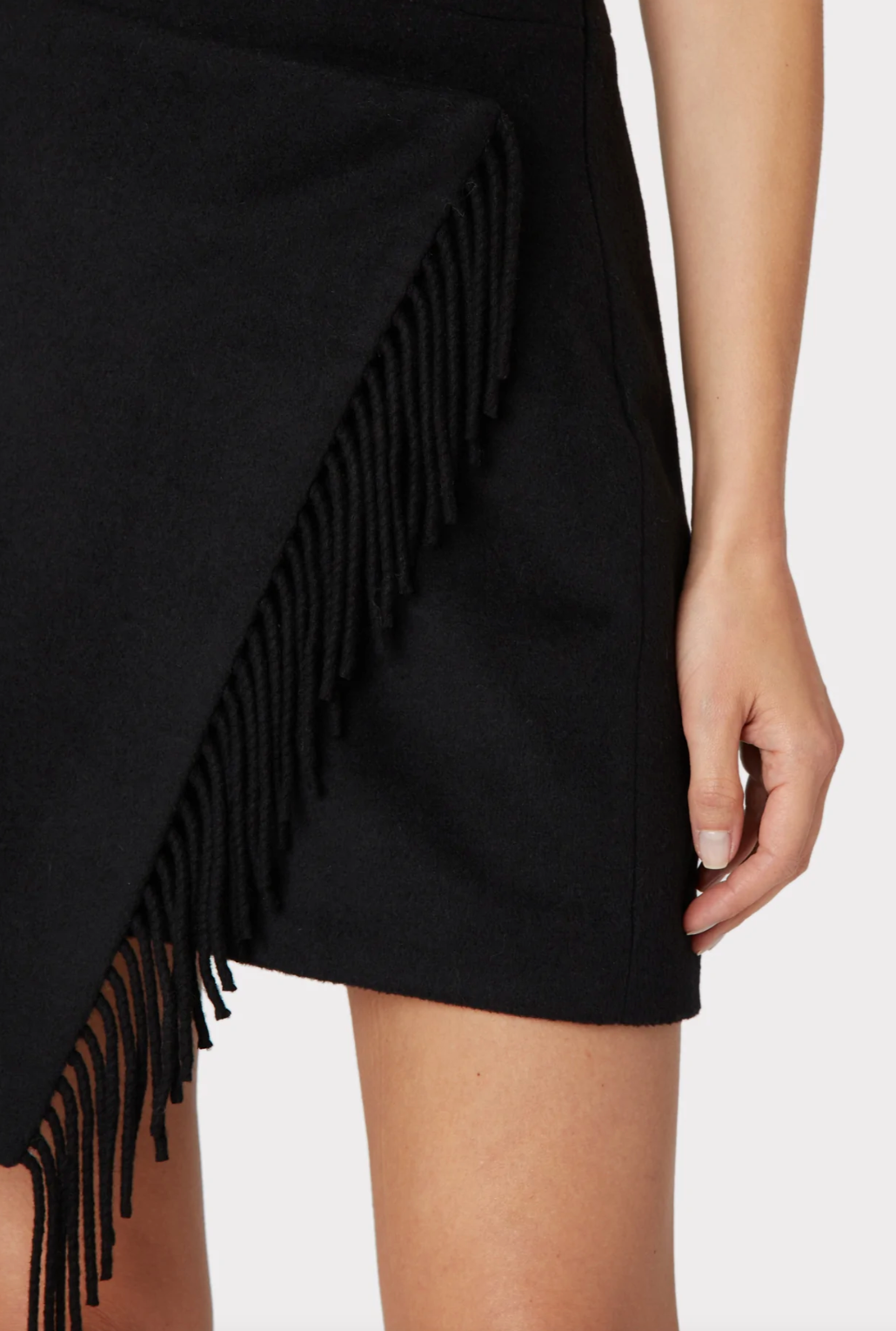 Saylor Wool Fringe Skirt