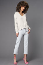 Load image into Gallery viewer, Silk Hand Jersey L/S V-Neck Top
