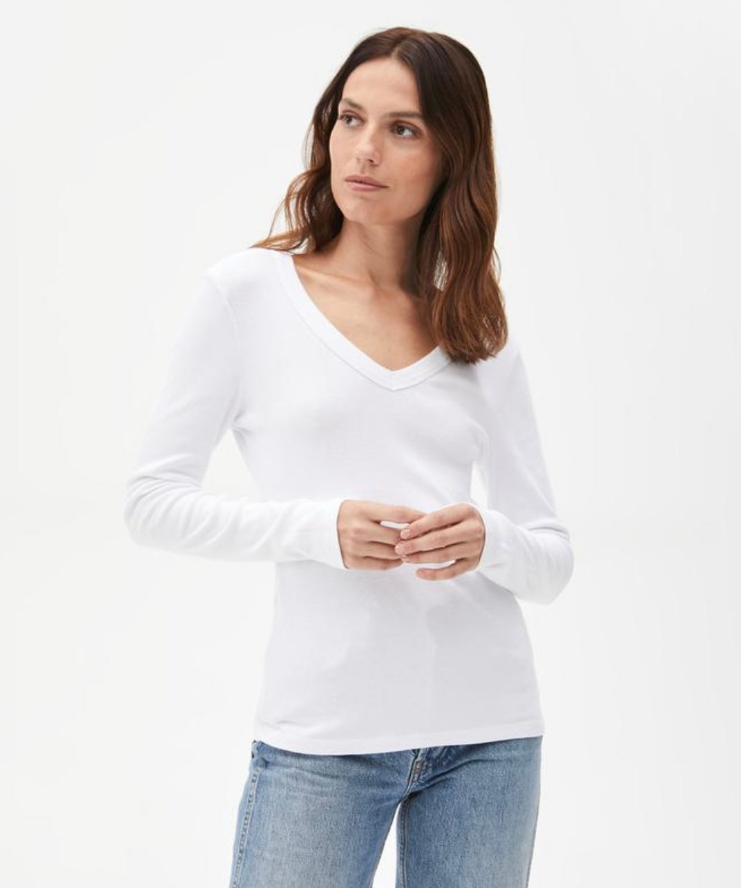 Layla L/S V-Neck Tee (9939)