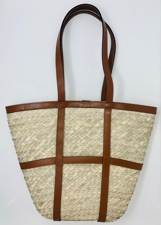 Woven Bag w Leather