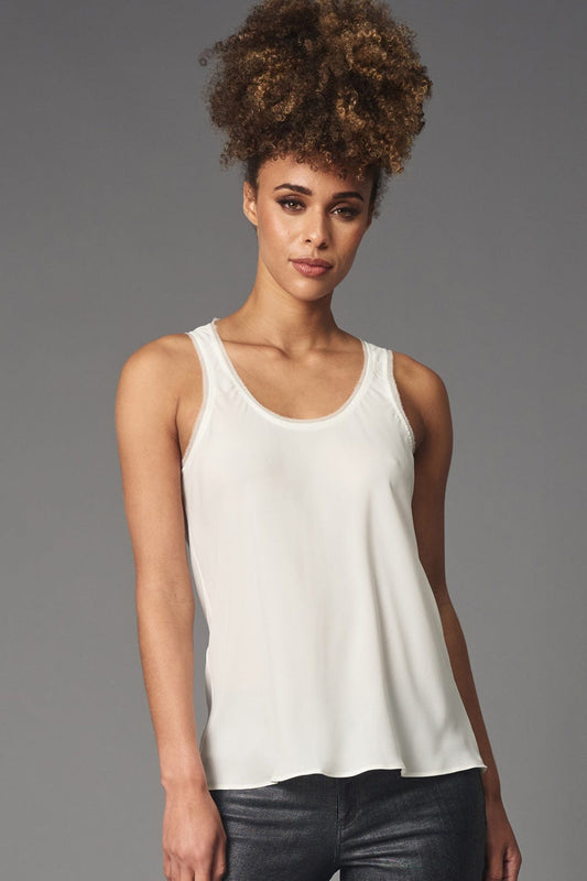 Double Georgette Bias Cut Tank