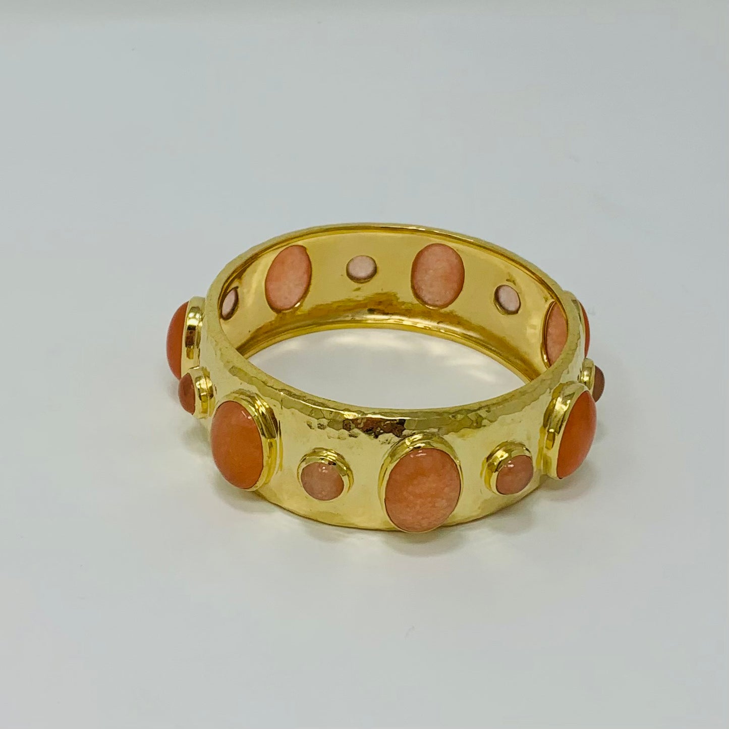Gold Bracelet w Stones - Large