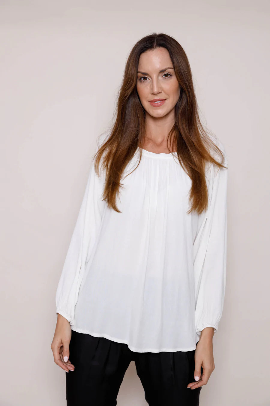 Boho Blouse w Back Bow