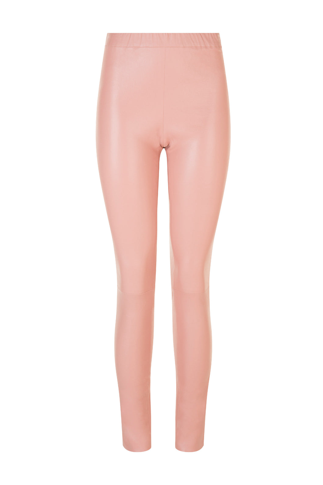 Pull On Stretch Leather Leggings