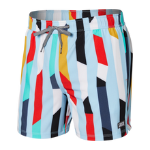 Load image into Gallery viewer, Oh Buoy 5&quot; Swim Trunks - Cutwork Stripe
