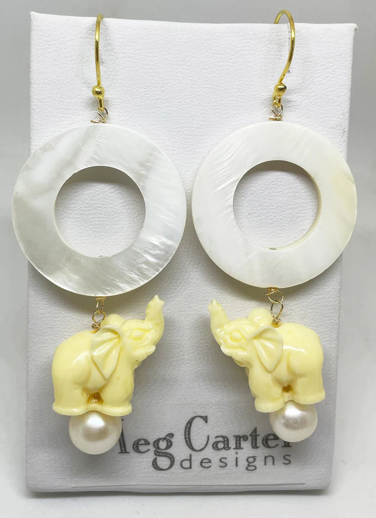 Elephant Dangle Earrings